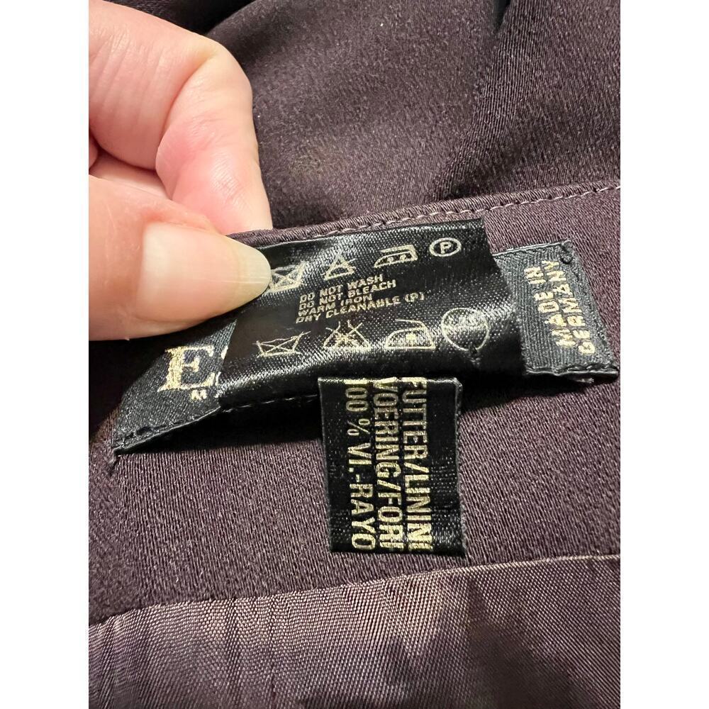 ESCADA by MARGARETHA LEY 100% Wool Eggplant Pencil Skirt - Picture 4 of 7